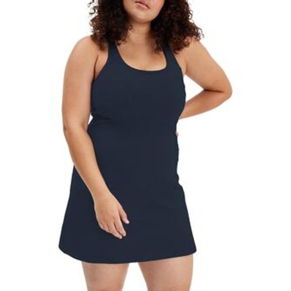Girlfriend Collective Paloma Athletic Dress Black 4XL Navy Blue Tennis Minimal